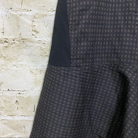 NWT Worthington Black Brown Printed Pleated A Line Skirt - Picture 2 of 5